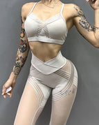 White Smoke / S / Leggings+Bras
