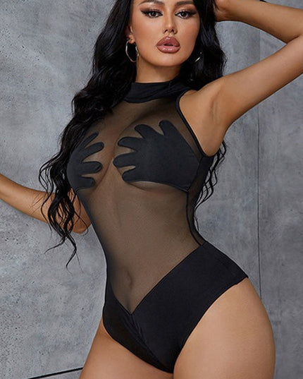 ZASUWA Female Sexy Mesh Bodysuit