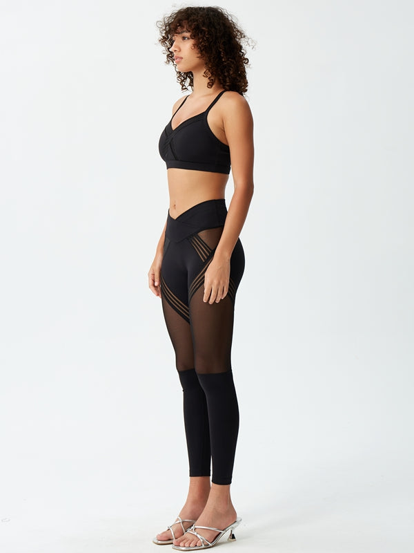 ZASUWA Female Mesh Quick Dry Elastic Tight Leggings