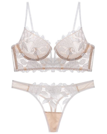 ZASUWA Female Lily Embroidered Mesh Panties