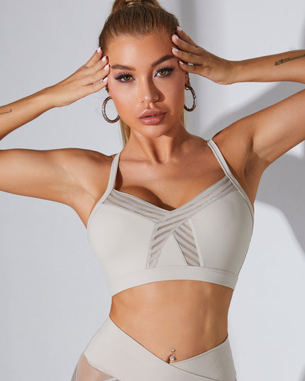 ZASUWA Female Mesh Cross Back Quick Dry Tracksuit