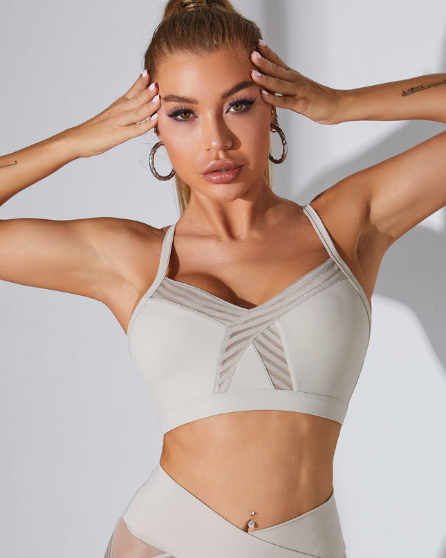 ZASUWA Female Mesh Cross Back Sports Bras