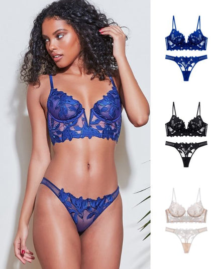 ZASUWA Female Lily Embroidered Mesh Panties