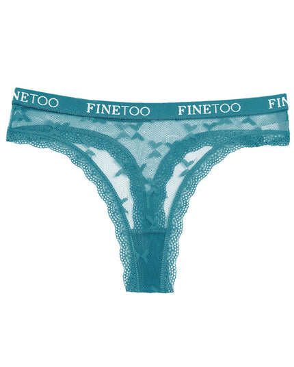 ZASUWA Female Butterfly Mesh Letter Side Panties