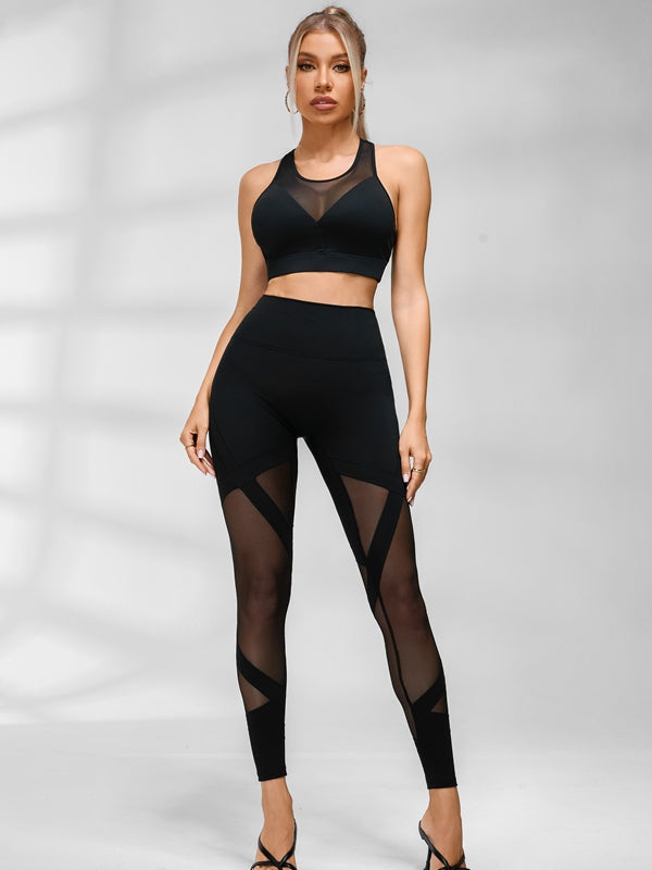 ZASUWA Female Sexy Sheer Mesh Hip-lift Tracksuit