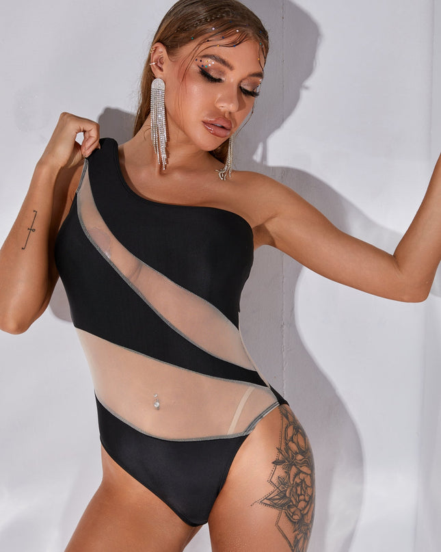 ZASUWA Female Sexy Tailoring Mesh One Piece