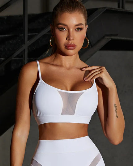 ❤ZASUWA Female Super Sexy Unique Mesh Sports Bras