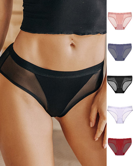 ZASUWA Female Mesh Splicing sexy Panties