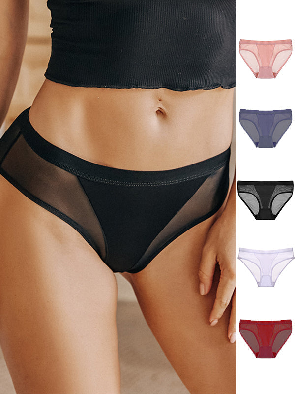 ZASUWA Female Mesh Splicing sexy Panties