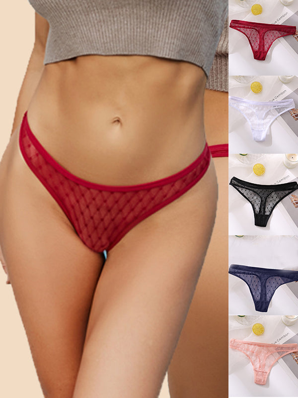 ZASUWA Female Lace Mesh Net Panties