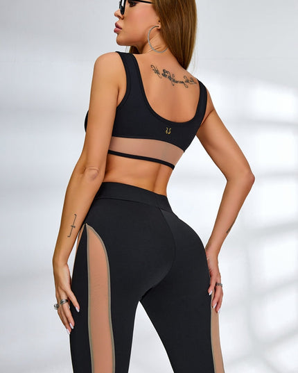 ❤ZASUWA Female Super Sexy Unique Sheer Mesh Split Leggings