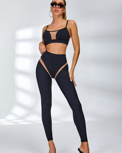 ❤ZASUWA Female Super Sexy Unique Mesh Hip-lift Tracksuit