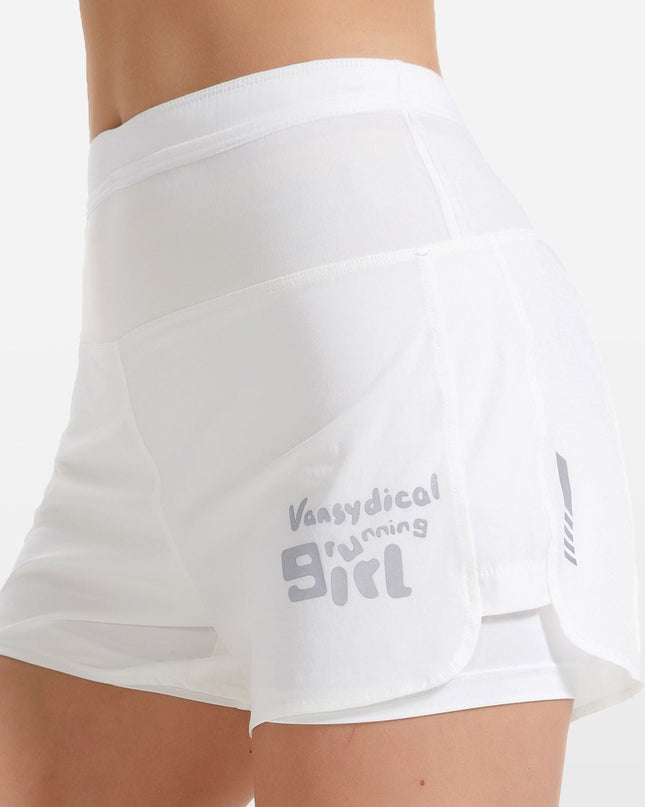 ZASUWA Female Quick Dry 2 in 1 Mesh Pocket Shorts