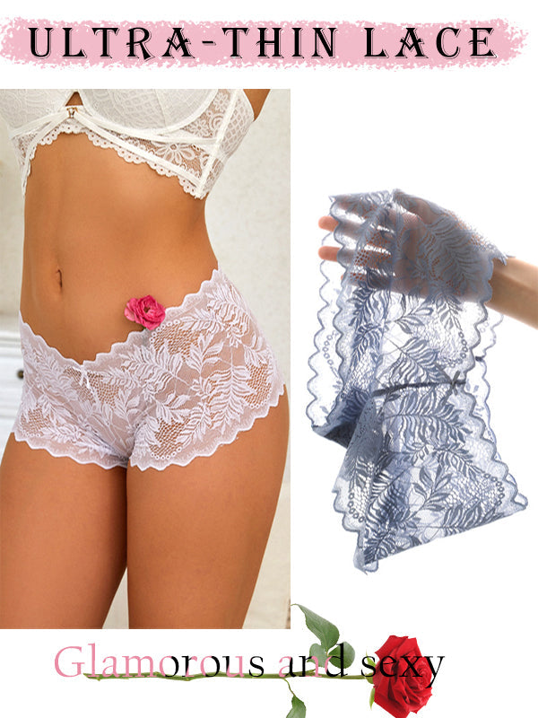 ZASUWA Female Lace Mesh V Shaped Waist Panties