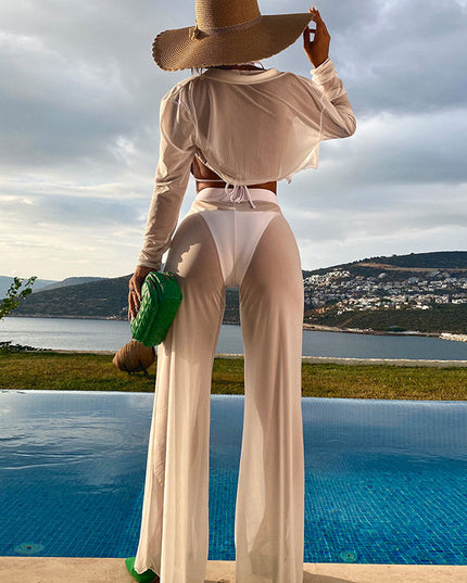 ZASUWA Female Mesh 4-Pieces Bikini Set