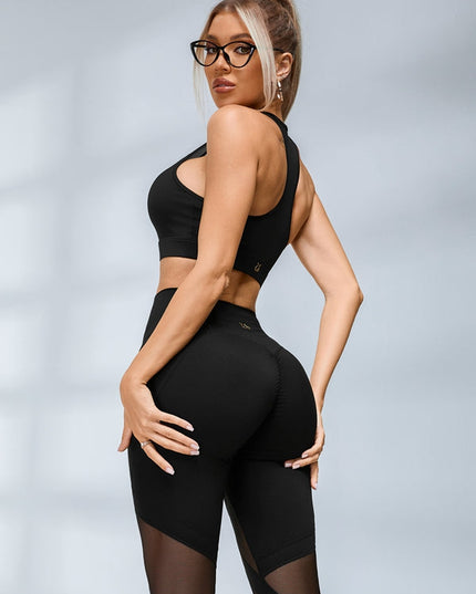 ZASUWA Female Sexy Sheer Mesh Hip-lift Tracksuit