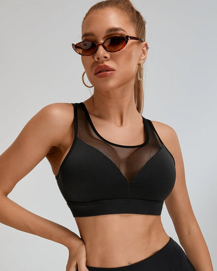 🖤ZASUWA Female Super Sexy Unique Mesh Sports Bras