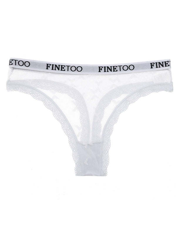 ZASUWA Female Butterfly Mesh Letter Side Panties