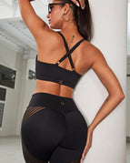 Black / S / Leggings+Bras