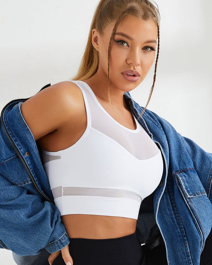 🖤ZASUWA Female Mesh Shockproof Glamorise Sports Bras