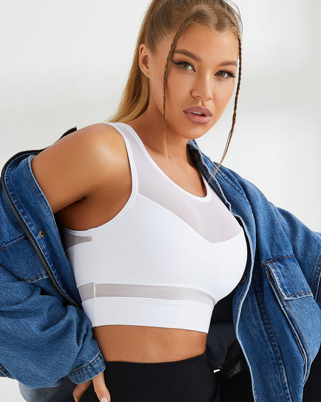 🖤ZASUWA Female Mesh Shockproof Glamorise Sports Bras