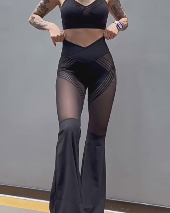 ZASUWA Female Mesh Quick Dry Elastic Tight Leggings