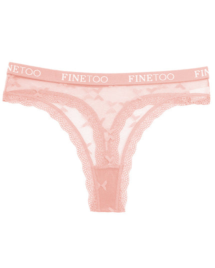 ZASUWA Female Butterfly Mesh Letter Side Panties