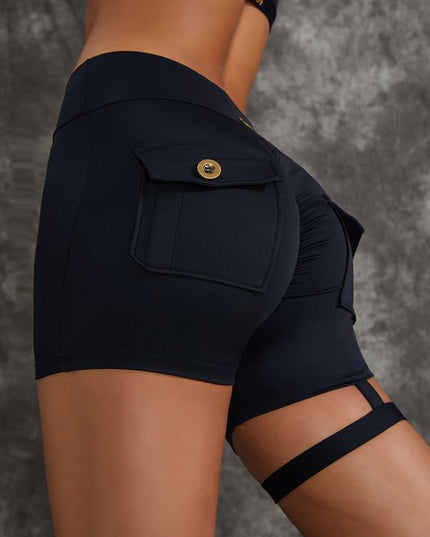 ZASUWA Female Unique Cut Out Pocket Mesh Scrunch Bum Sportswear