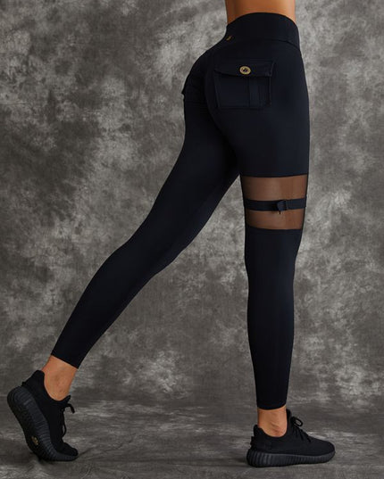 ZASUWA Female Unique Cut Out Pocket Mesh Scrunch Bum Sportswear