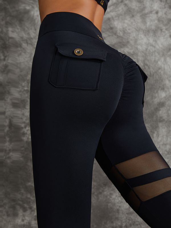 ZASUWA Female Best Unique Cut Out Pocket Mesh Scrunch Bum Sportswear