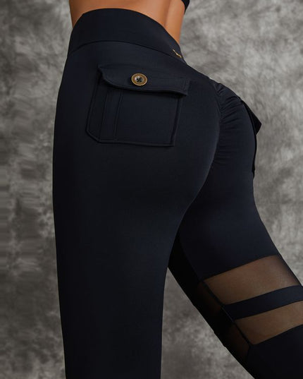 ZASUWA Female Unique Cut Out Pocket Mesh Scrunch Bum Sportswear