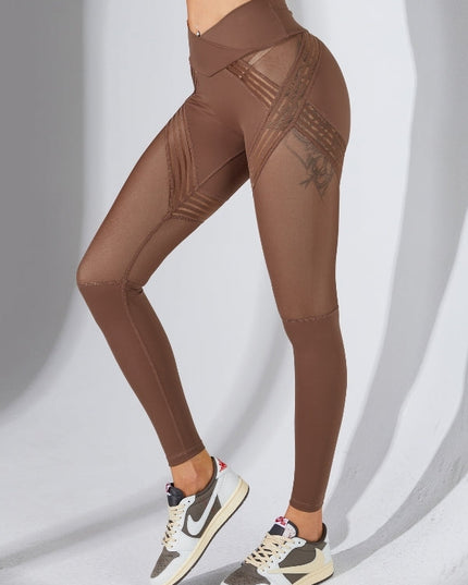 ZASUWA Female Best Mesh Quick Dry Elastic Tight Leggings