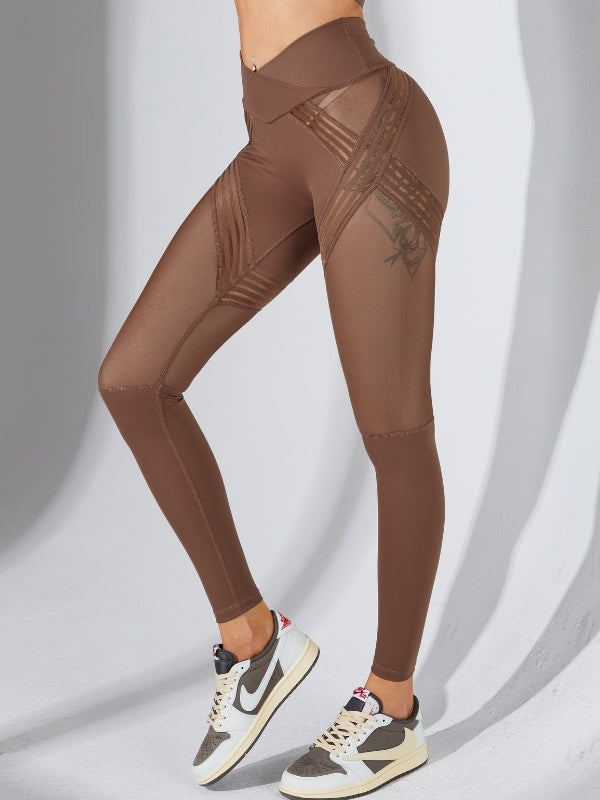 ZASUWA Female Best Mesh Quick Dry Elastic Tight Leggings