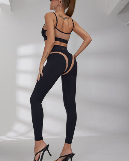 ❤ZASUWA Female Super Sexy Unique Mesh Hip-lift Tracksuit
