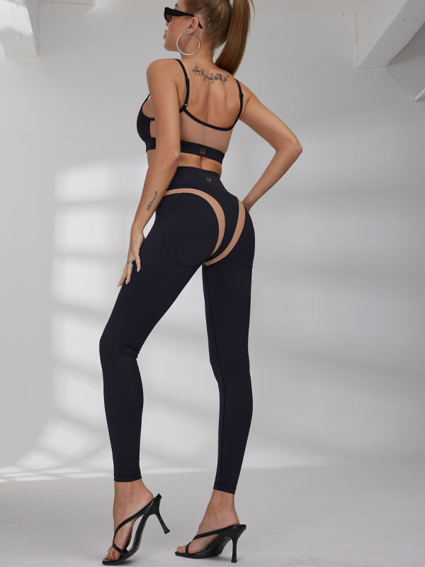 ❤ZASUWA Female Super Sexy Unique Mesh Hip-lift Tracksuit