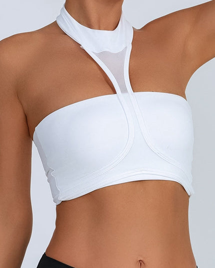 ZASUWA Female Sexy Mesh Backless Quick Dry Sports Bras