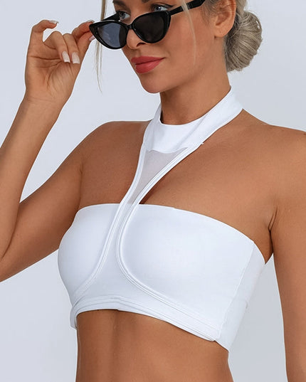 ZASUWA Female Sexy Mesh Backless Quick Dry Sports Bras