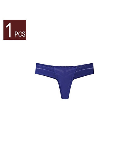 ZASUWA Female Animal Print Mesh T-back Panties
