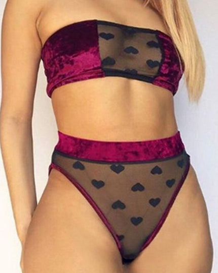 ZASUWA Femal Sexy Mesh Lace Flower Panties