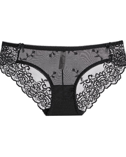 ZASUWA Female Unique Embroidery Quick-dry Mesh Breathable Panties
