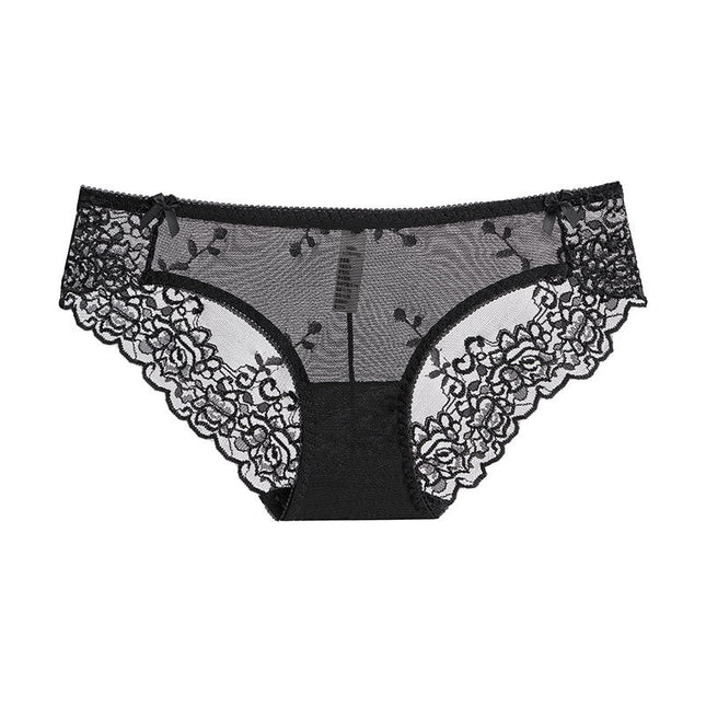 ZASUWA Female Unique Embroidery Quick-dry Mesh Breathable Panties