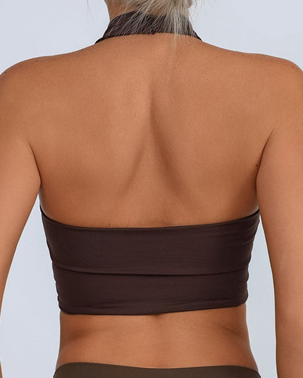 ZASUWA Female Sexy Mesh Backless Quick Dry Sports Bras