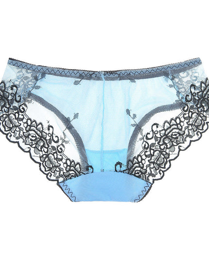 ZASUWA Female Unique Embroidery Quick-dry Mesh Breathable Panties