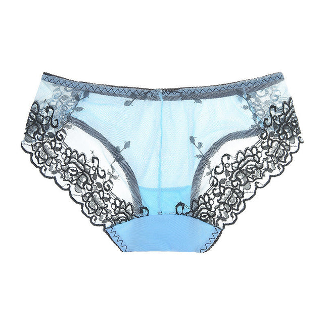 ZASUWA Female Unique Embroidery Quick-dry Mesh Breathable Panties