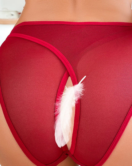 ZASUWA Femal Sexy Hollow Out Mesh Panties