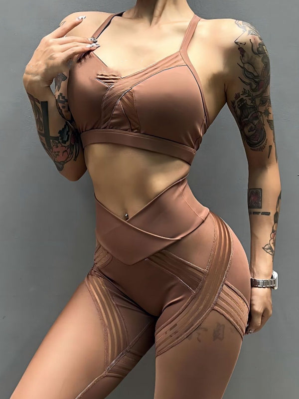 ZASUWA Female Mesh Quick Dry Elastic Tight Leggings