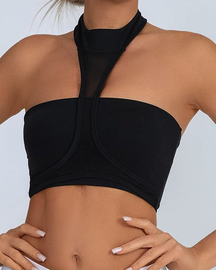 ZASUWA Female Sexy Mesh Backless Quick Dry Sports Bras