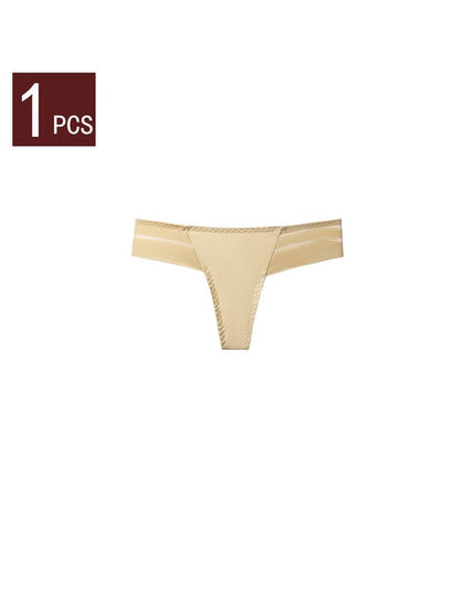 ZASUWA Female Animal Print Mesh T-back Panties