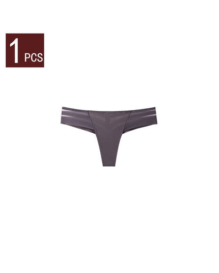 ZASUWA Female Animal Print Mesh T-back Panties