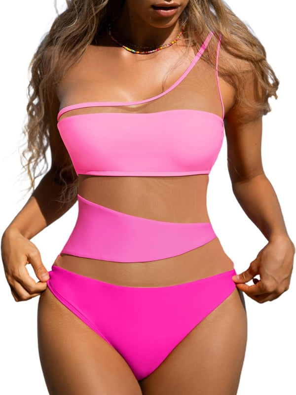 ZASUWA Female Sexy Mesh Tailoring Cutout One Piece